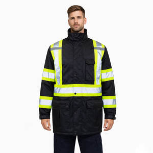 Chaqueta de Seguridad con Tiras Reflectantes, Diseño Ligero y de Alta Visibilidad para Uso en Exteriores - Product Image 1