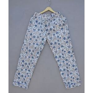 Conjunto de pijama de mujer con estampado de bloque de mano, ropa de dormir informal cómoda de algodón suave para verano, tallas 3XL 4XL 5XL - Product Image 4