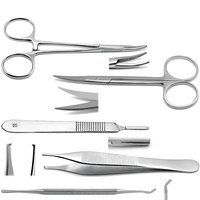 Kit d'instruments chirurgicaux de podologie professionnel de qualité supérieure en acier inoxydable durable pour le soin des ongles des pieds et le traitement clinique