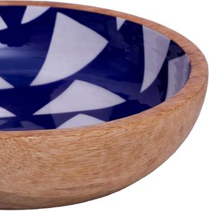 Decorative Mango Wood Snack Serving Bowl For Dry Fruits Chips Coffee <b>Table</b> Countertop <b>Display</b> Key Bowl Tableware Kitchen Living - Product Image 1