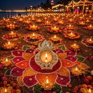 Golden Kundan Diya Holder Decorative Tealight Candle Holder Diwali Home Decor Metal Tea Light Wedding Decor <b>Party</b> Gift <b>Box</b> Set - Product Image 3