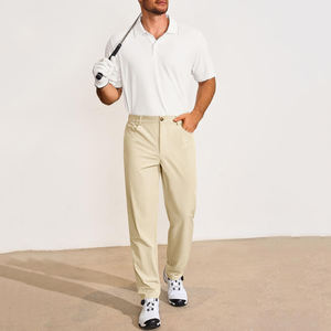 Pantalones de Golf Personalizados para Hombre, Casuales, de Cintura Elástica, Secado Rápido, Ligeros, para Exteriores, con Bolsillos, Resistentes al Agua - Product Image 2