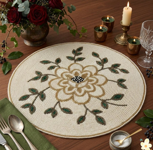 Wedding Place-<b>mats</b> Elegant Design Custom Round Place-<b>mat</b> Wholesale - Product Image 4