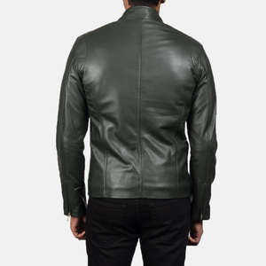 Best Quality Best Price Customized Men's Light <b>Weight</b> Fashion Leather Jacket with Front Logo Windproof Breathable Winter Design - Product Image 3