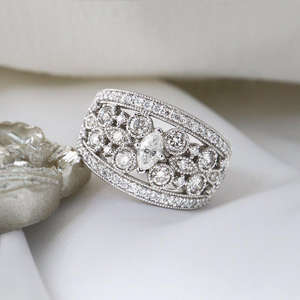 IGI/GIA Lab Grown Cut Diamond Vintage 14K Oro amarillo Boda/Anillo de aniversario Marquesa Anillos finos para fiestas y compromisos - Product Image 2