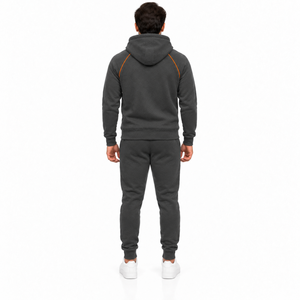 Conjunto Deportivo de Felpa de Poliéster/Algodón, Sudadera con Capucha Suave y Pantalones Jogger, Ropa Deportiva de Invierno, para Entrenamiento, Informal, Urbana, Personalizable - Product Image 3