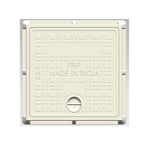 Tapa de alcantarilla cuadrada de FRP de alta resistencia 21x21 TON 5, ecológica, anticorrosiva e impermeable para proyectos de carreteras municipales - Product Image 1