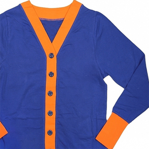 Elegant Greek Life Sorority Design Women's Custom V Neck <b>Cardigan</b> Sweater Front Winter Casual Knit Regular Sleeves Wool/Cashmere - Product Image 4