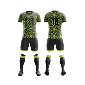 Conjunto de Camiseta de Fútbol Unisex Personalizada, Cuello en V, Manga Corta, 100% Poliéster, Impresión Digital, Absorbe la Humedad, Ajuste Atlético, Todas las Temporadas, 360g - Product Image 5