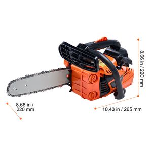 25.4CC 12\" 1.2HP Gas Chainsaw Handheld Cordless Petrol Chainsaws for <b>Tree</b> Wood <b>Branch</b> Cutting Gasoline Powered 1.2HP Chain Saw - Product Image 5