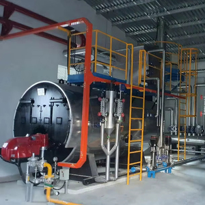 Caldera de Vapor Industrial de Acero Inoxidable de Alta Eficiencia, Horizontal, de Tubos de Agua, Alimentada por Gas o Petróleo, con PLC Automático, de 1-15 Toneladas - Product Image 1