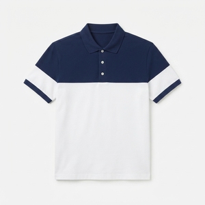 Camiseta Polo para Hombre con Logotipo Personalizado OEM, Diseño de Dos Colores, 180 GSM, Transpirable, Ropa Deportiva de Golf - Product Image 4