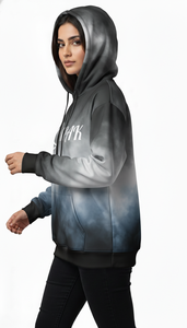 Sweat à capuche unisexe surdimensionné de qualité supérieure pour l'hiver, avec impression intégrale brodée par sublimation, pour les collections streetwear tendance - Product Image 5