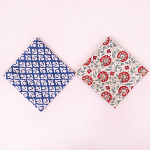 100% Cotton Block Printed Bandana Summer Wristband For Unisex & Pets Hair Covering <b>Accessory</b> Paisley Wraps With Colorful Designs - Product Image 1