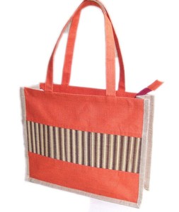 Sac à main en jute avec poignée en bambou, sac en jute, sac fourre-tout en jute avec tapis en bambou, sac à main en jute écologique - Product Image 4