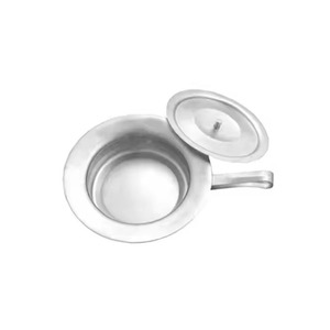 Stainless Steel Bedpan Hospital Bedpan With Lid Medical Bedpan Holloware Hospital Holloware Products Patient Bedpan With Cover - Product Image 4