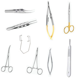Instrumentos Quirúrgicos Oftálmicos CTI Premium con Certificación CE, Juego de 9 Piezas, Garantía de 5 Años, Clase II para Hospitales y Clínicas Veterinarias - Product Image 1