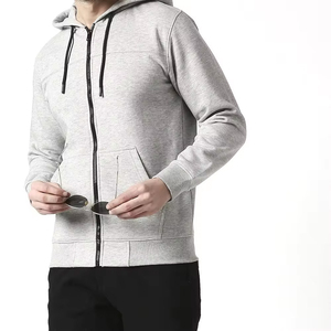 ผู้ผลิตเสื้อฮู้ดดี้ OEM ผ้าฝ้าย 100% เฟรนช์เทอร์รี่ เสื้อฮู้ดดี้ผู้ชาย พิมพ์โลโก้ 3 มิติ แบบพัฟพริ้นติ้ง ซิปยาวเต็มตัว ราคาสมเหตุสมผล - Product Image 3