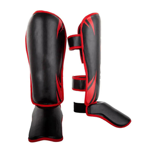 Espinilleras Profesionales de Muay Thai y MMA Hechas a Medida de Alta Calidad, Último Diseño, Venta al por Mayor, Protección de Piernas de Cuero Vacuno para Boxeo - Product Image 1