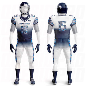 Uniformes de Fútbol Americano Juveniles Personalizados Premium, Completamente Bordados en Tela Twill y Sublimados - Product Image 5