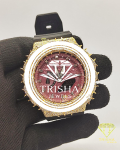High End Custom Thorn Bezel VVS Moissanite <b>Diamond</b> <b>Watch</b> 925 Sterling Silver Luxury <b>Watch</b> For Men And Women - Product Image 6