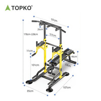 Barre parallèle multifonctionnelle TOPKO de haute qualité pour presse à banc, équipement de fitness pour la maison, barre de traction et station de dips