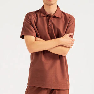 เสื้อเชิ้ตผู้ชายแฟชั่น พิมพ์โลโก้ตามสั่ง ผ้าฝ้ายเจอร์ซีย์ 100% แห้งเร็ว แขนสั้น ผ้าถักเนื้อแน่น ขายส่ง - Product Image 5