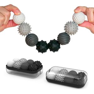 Fidget Spinner Magnetico in Silicone con Sfere, Divertente e Antistress per Adulti, con Fossette e Onde Texturizzate, Allevia Stress e Ansia - Product Image 1