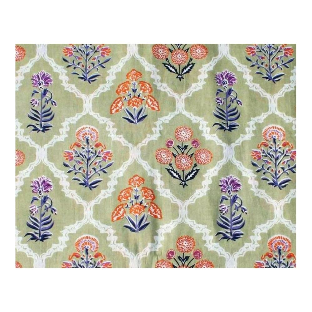 Cotton Printed Hand Block Printed Fabrics 100% Cotton Fabrics with  Beautiful Hand Block Prints CMCFB081 Clothing Hand Block