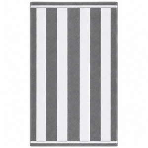 Serviette de plage classique à rayures, bicolore, pour piscine, imprimée sur mesure, textile d'été, surface douce au toucher, grande taille, design élégant - Product Image 2