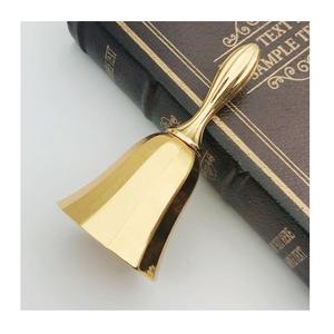 Campana de mesa antigua de aluminio con pulsador manual para servicio en restaurantes, oficinas y cocinas - Product Image 3