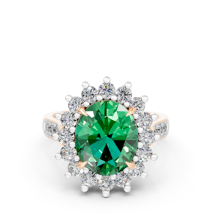 Bague en argent 925 avec diamant de laboratoire pour femme, certifiée IGI, RJC, ODM, OEM, fabricant éthique de bijoux fins, vente en gros E201287 - Product Image 1