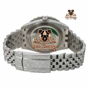Montre-bracelet analogique de luxe exécutive en alliage d'acier inoxydable avec cristal, date, index en bâtonnets, fermoir déployant, mouvement à quartz - Product Image 1