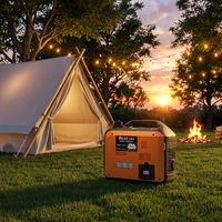 Générateur Inverter Portable à Essence 5,5 kW, Puissance Nominale 5000 W, Crête 5500 W, Grand Réservoir de Carburant 12 L, Idéal pour Climatiseur de Camping-Car – Vente Directe Usine