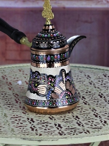 3 types de cafetières turques en cuivre, faites à la main, en forme de rose, 1 mm d'épaisseur, écologiques, design moderne - Product Image 2