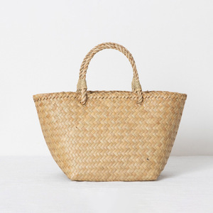 Bolsas de compras artesanales de hierba marina, ecológicas, reutilizables, para mujeres, damas y niñas, bolso de mano, menor costo, entrega rápida - Product Image 3
