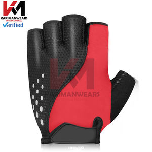 Guantes de Ciclismo Unisex Premium, Medios Dedos, para Carreras y Deportes al Aire Libre, con Acolchado de Gel Absorbente de Impactos, Antideslizantes, Transpirables, de Malla - Product Image 2