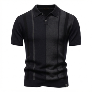 เสื้อเชิ้ตแขนสั้นผู้ชายผ้าฝ้าย 100% ลายบล็อกสี ซิปหน้า ระบายอากาศได้ดี ดีไซน์กระเป๋าแบบลำลอง ความยาวปกติ พิมพ์ลายด้วยความร้อน - Product Image 5