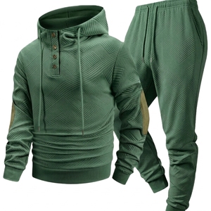 Conjunto Deportivo Informal para Hombre, Sudadera con Capucha y Pantalones Jogger, Dos Piezas, Ropa Deportiva Personalizada - Product Image 2