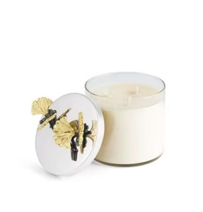 Pot à bougie votive luxueux en cire naturelle avec couvercle métallique – Idéal pour les fêtes de Diwali, Noël et l'ambiance festive – Tendance actuelle - Product Image 5