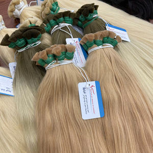 MEGA SOLDE Extensions de cheveux naturels ondulés vierges non traités 100% vietnamiens de haute qualité, blonds, prix de gros - Product Image 6