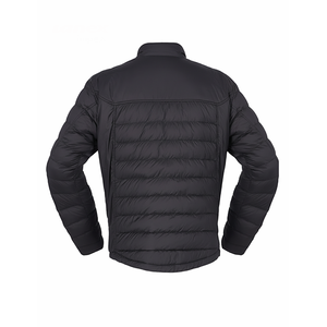 Chaqueta acolchada ligera para hombre, cálida para invierno, con cierre de cremallera, cuello alto, resistente al agua, informal, para exteriores. - Product Image 4