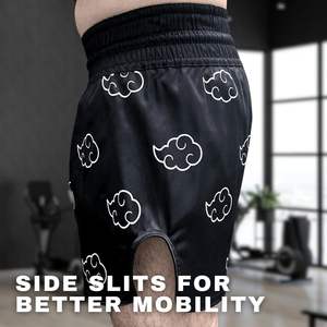 Pantalones Cortos de Muay Thai para Hombre, Cintura Elástica Lateral, para Entrenamiento, Gimnasio, Kickboxing, Ligeros, con Estampado Colorido, Top para Hombre, Muay Thai, Artes Marciales - Product Image 2