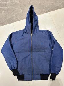 Vestes actives à capuche en toile de coton vintage, chaudes, lourdes, coupe ample, respirantes, écologiques, unisexes, logo personnalisable - Product Image 2