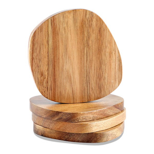 Sous-verre en bois de marque, accessoire de table moderne de luxe, sous-verre en bois élégant pour café, restaurant, décoration de la maison, cadeau de mariage, utilisation haut de gamme - Product Image 3