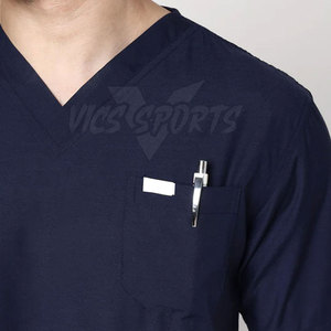 Casual Hospital <b>Scrub</b> Suit Breathable Cotton <b>Scrub</b> Suit Comfortable <b>Scrub</b> Suit Daily <b>Uniform</b> - Product Image 4