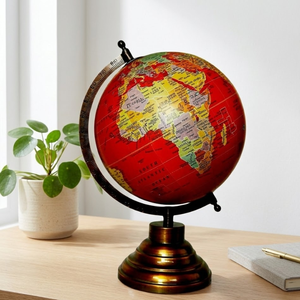 ARTISTIC CRAFTS Globo Terráqueo Moderno con Base de Hierro para Escritorio |   Globo Terráqueo de Plástico para Decoración de Escritorio de Oficina, Mesa de Estudio, Aula - Product Image 4