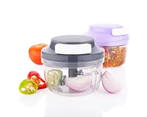 Vistaar 2024 Multi-function Food Chopper vegetable Chopper Food Processor 1.5L Glass Bowl Hand Operated Manual Onion Chopper