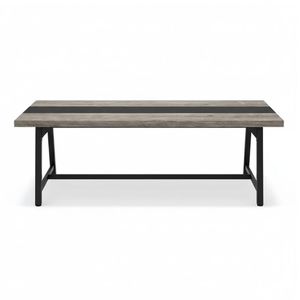 Rectangular Dining <b>Table</b>, Industrial Style Wood Top with Strong Metal Frame for Home Kitchen and Restaurant, OEM Manufacturer - Product Image 6