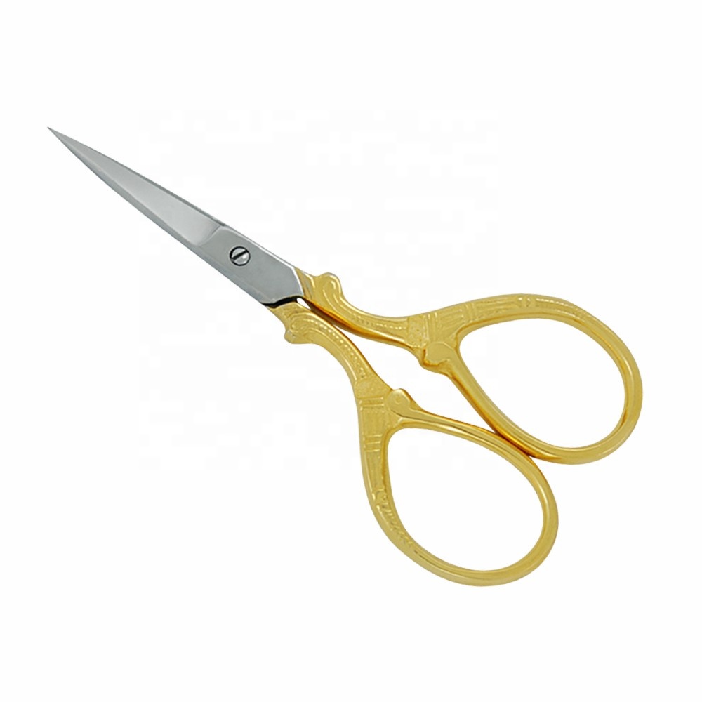 Professional Manicure Scissors Gold/Copper Scissors Stainless Steel Nail Scissors